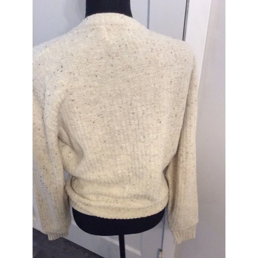 70s Vintage Fleck V neck Sweater Womens Milford USA medium